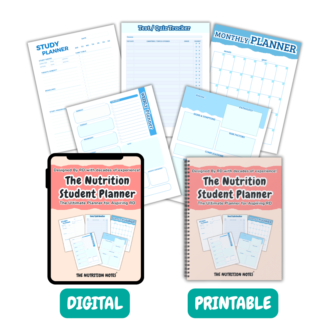 Nutrition Student TEMPLATES & PLANNERS